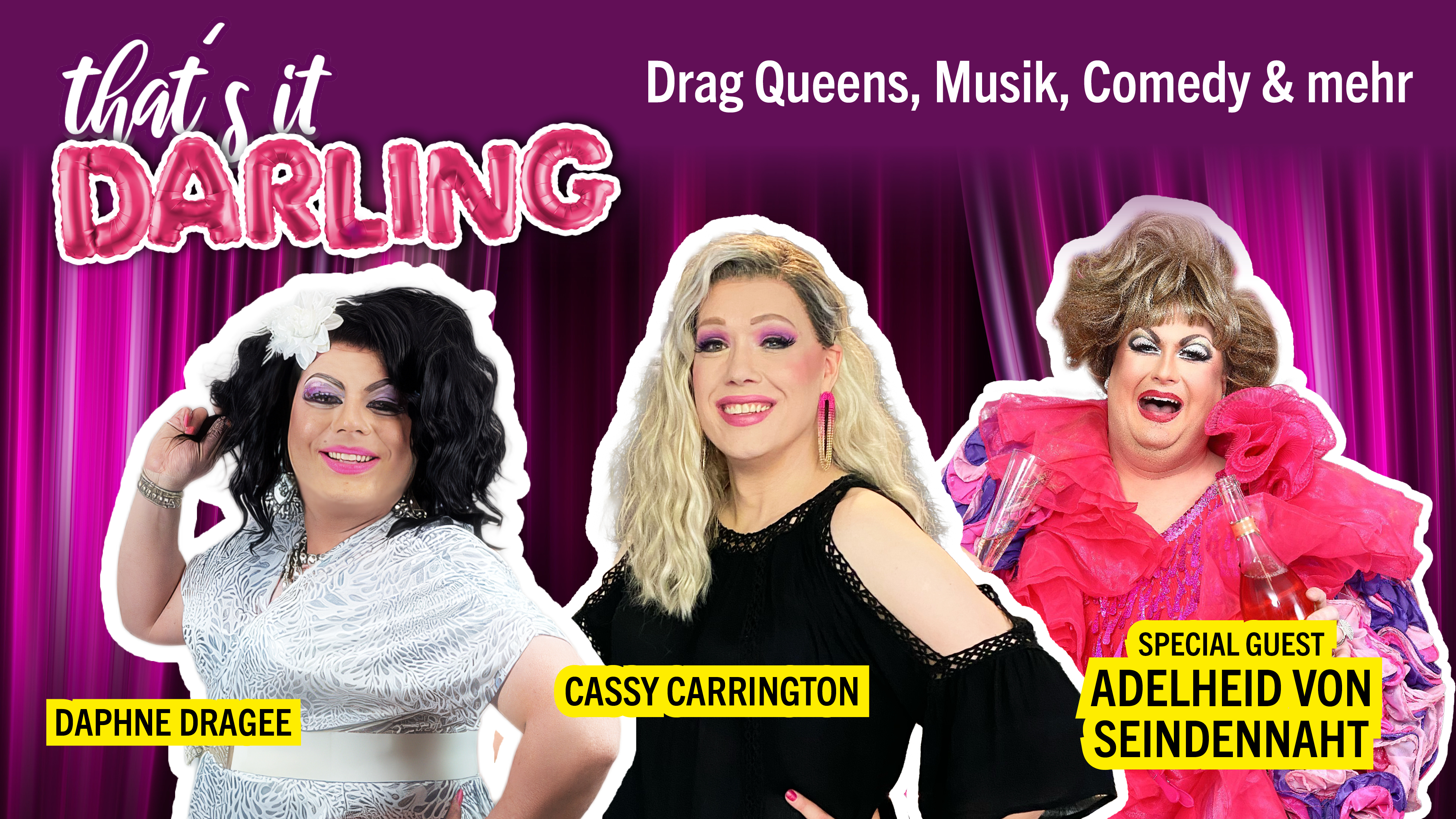 That’s it, DARLING! April-Ausgabe – Gast ist diesmal Adelheid von Seidennaht